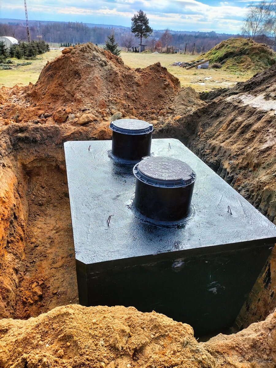 10m3 betonová jímka, nádrž, žumpa,retenční nádrž - 2