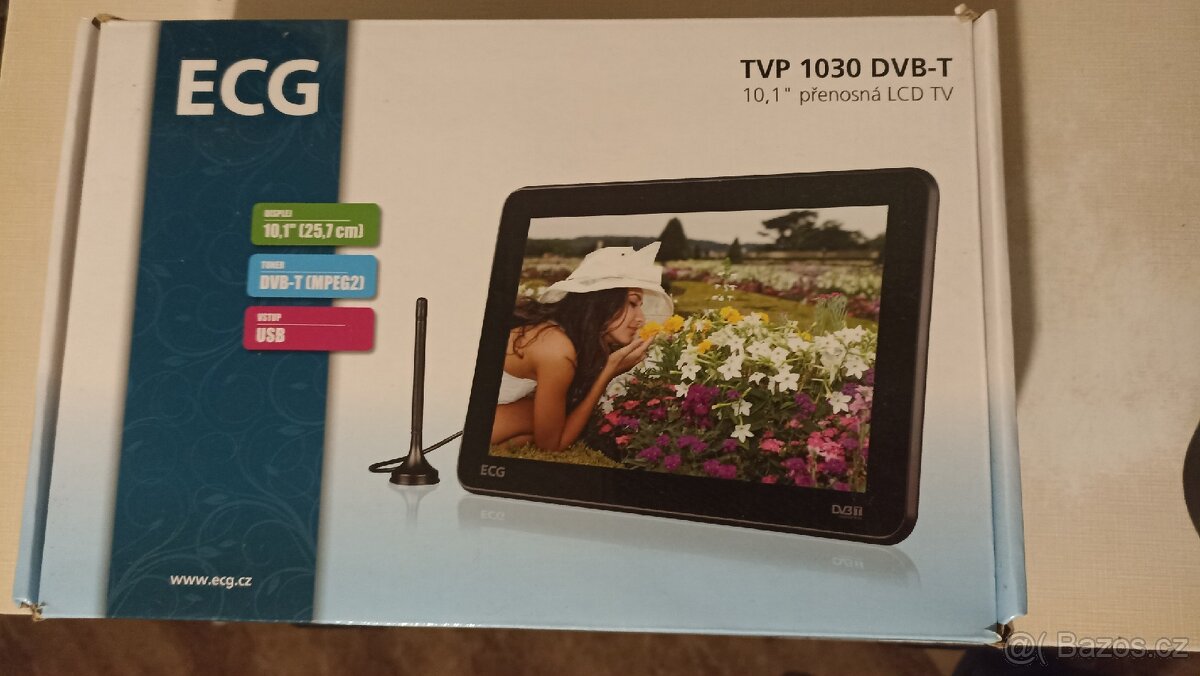Přenosný LCD televizor ECG TVP 1030 DVB-T - 2