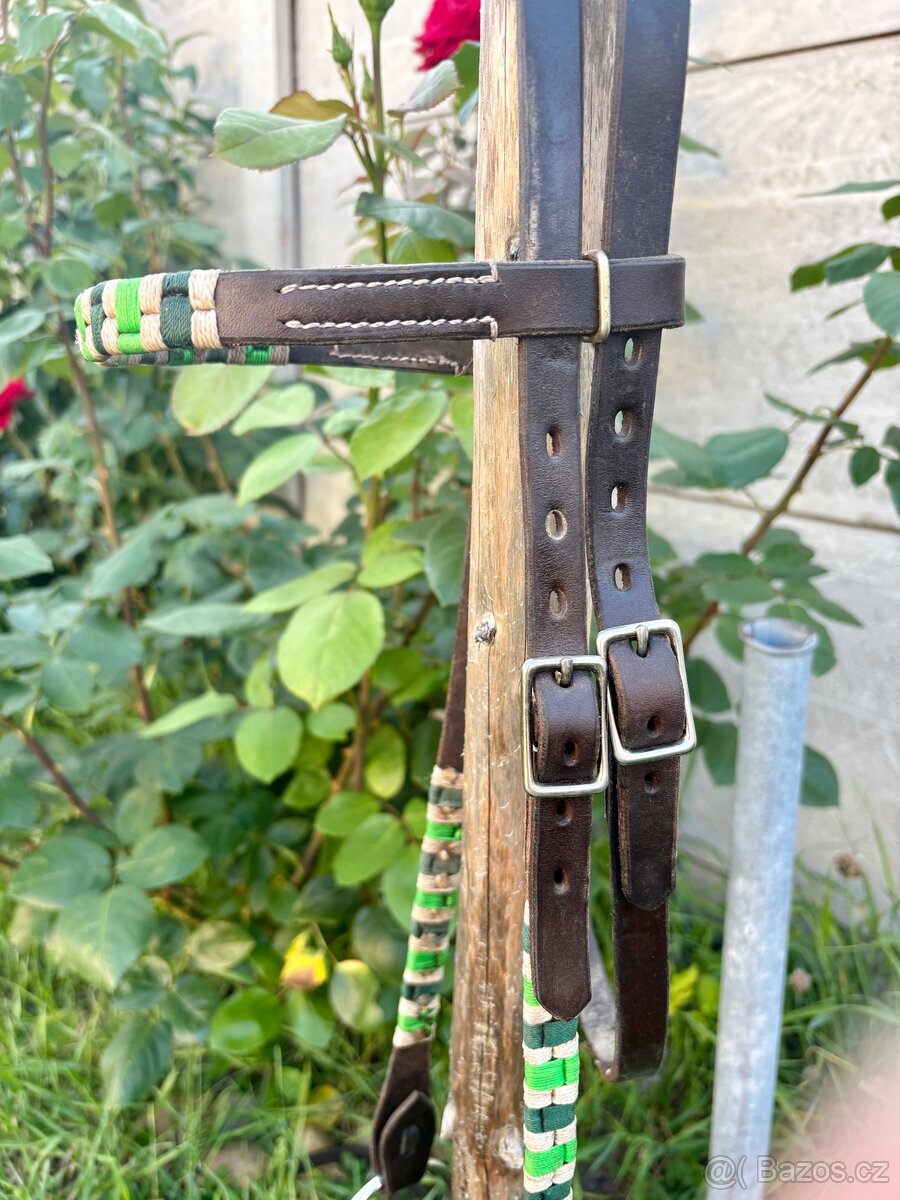 Westernová uzdečka včetně otěží, vel. cob - 2