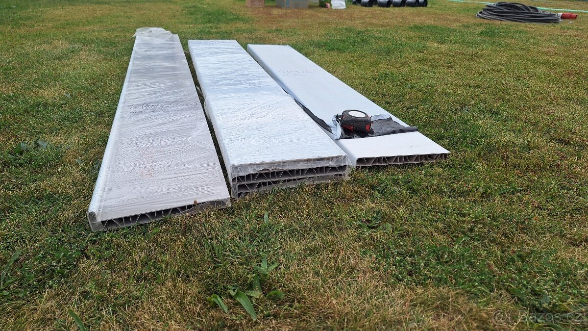 Vnitřní parapety , plast , bílé - 2