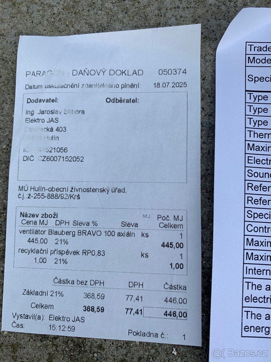 Prodám nový ventilátor. - 2