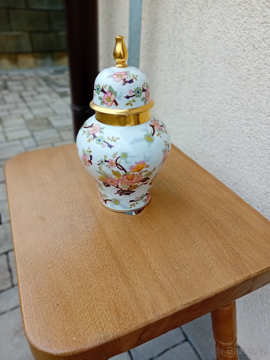 starožitná, porcelánová, déza s víkem - 2