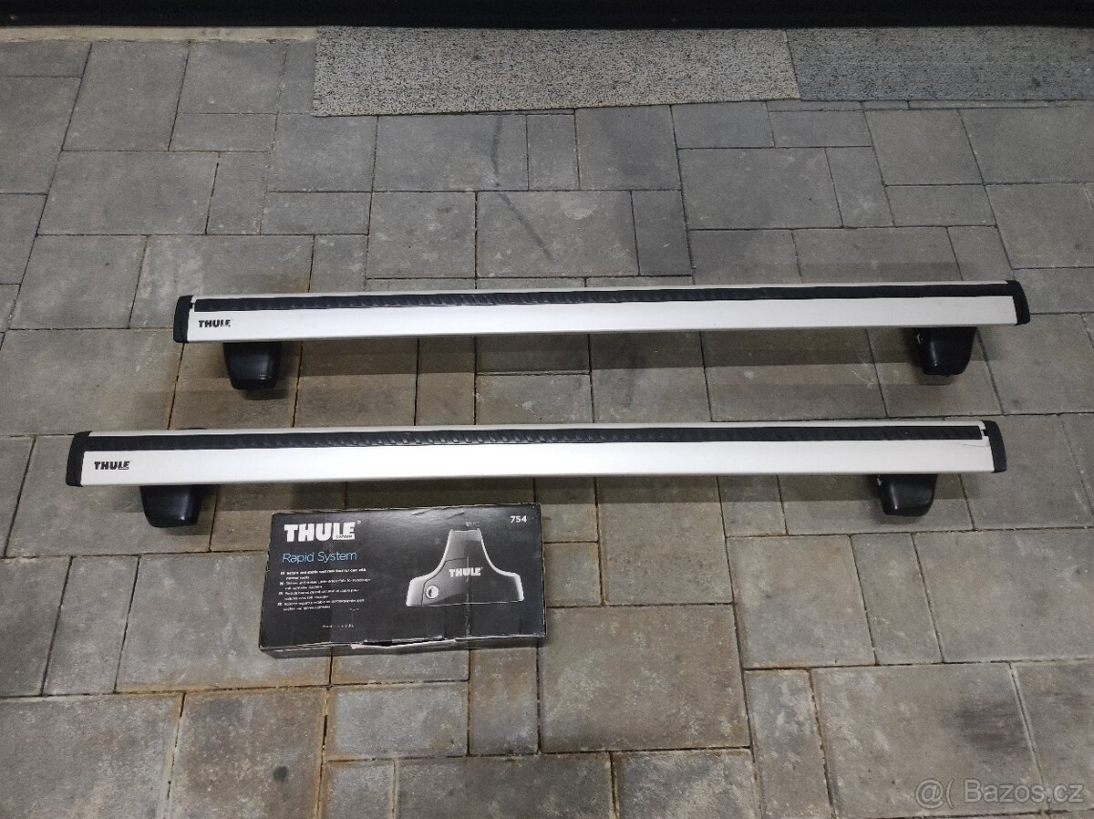 Nosič Thule 754 WingBar dlhé tyče + sada zámkov - 2