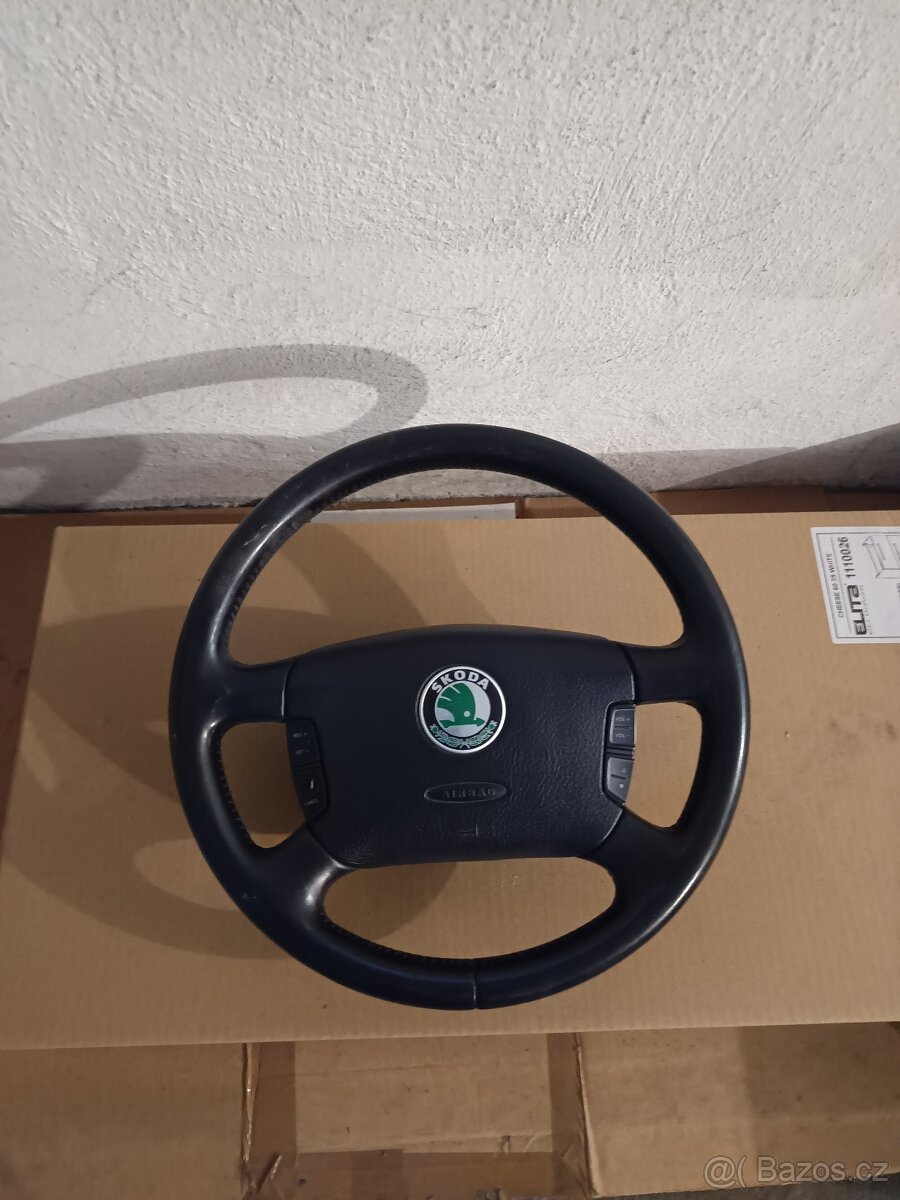 Škoda Octavia 1 kožený multifunkční volant - 2