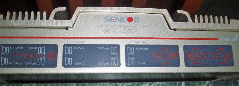 Zesilovač Sencor SCA-4000 (Class –A) - 2