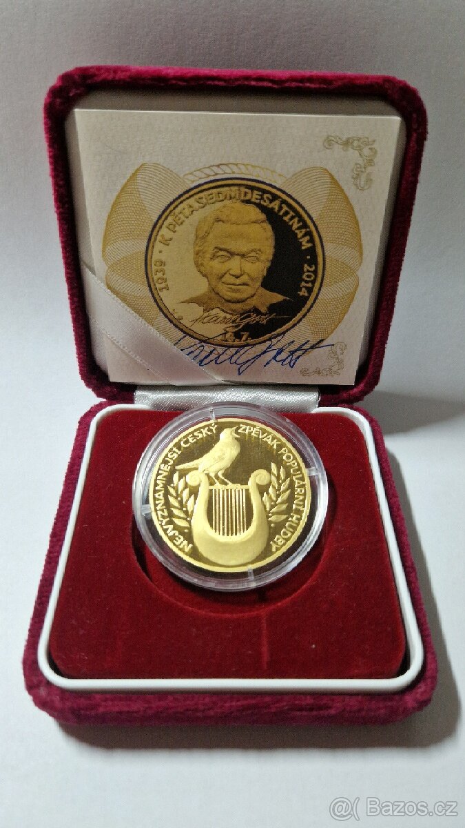 Zlatá uncová medaile Karel Gott 2013 - 2
