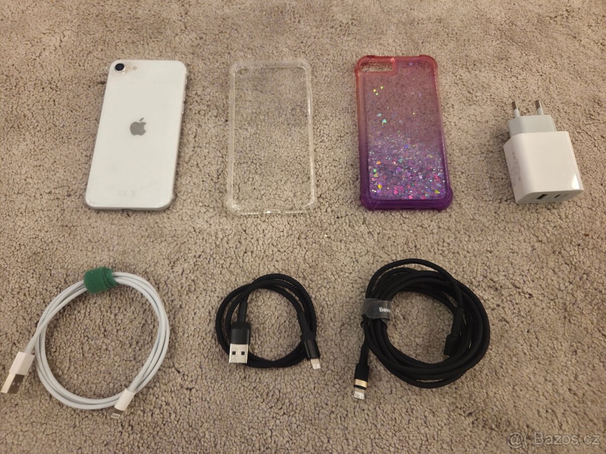 iPhone SE 2020, 128GB, bílý - perfektní stav - 2