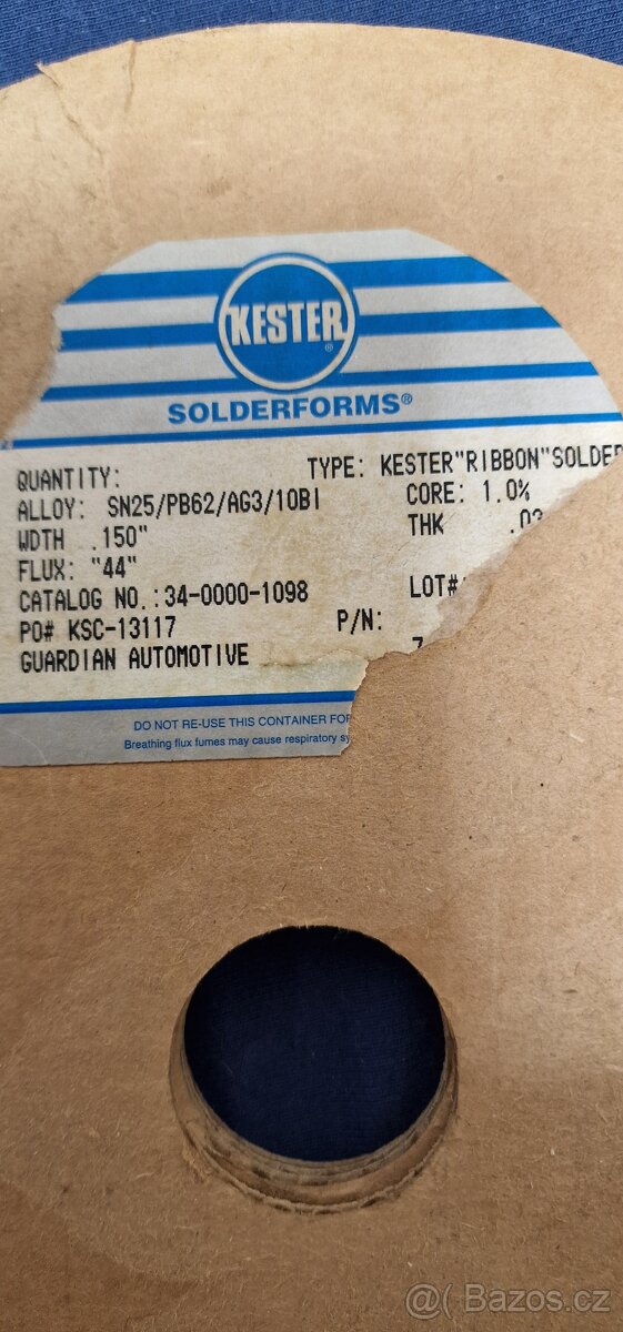 Pájecí plochý cín. - 2