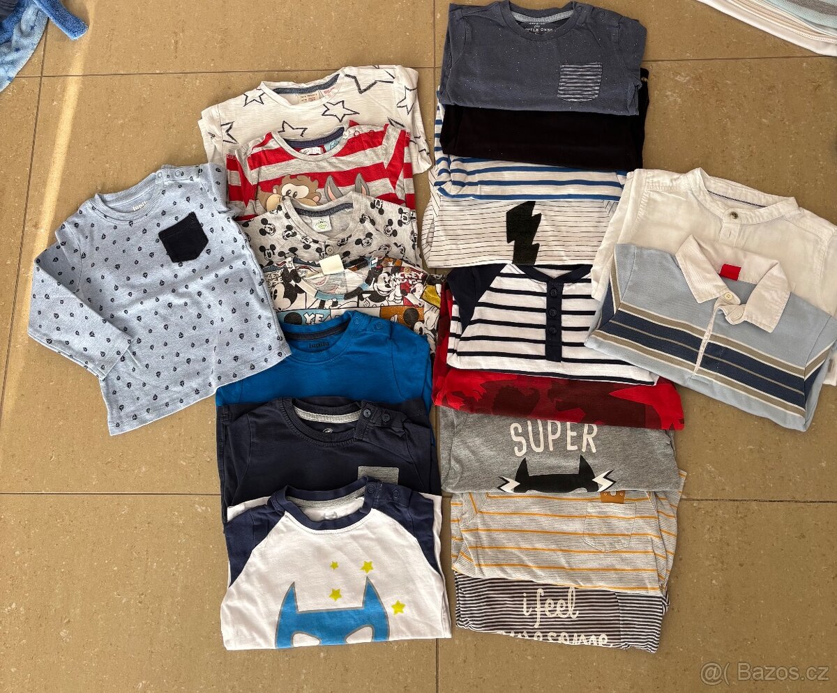 Balík oblečení kluk 86/92 - podzim/zima/jaro - 2