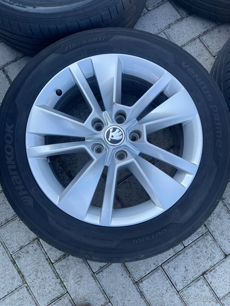 Alu kola 5x112 r17 Škoda originál - 2
