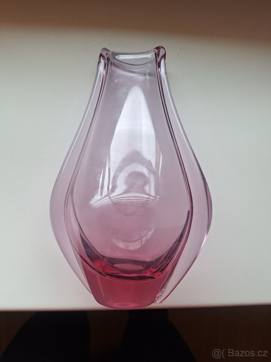 Starožitná růžová váza - 2