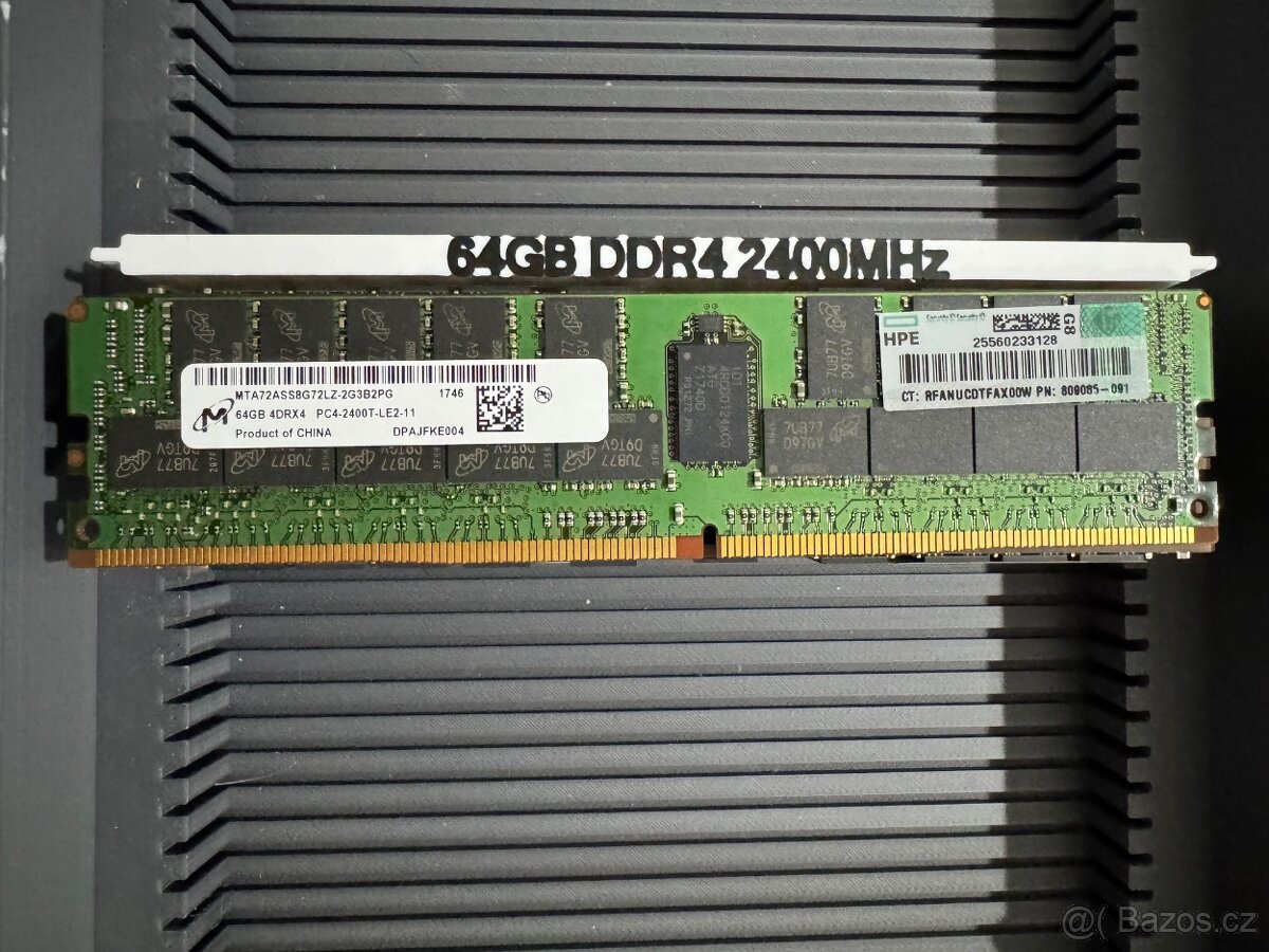 Serverové HPE 64GB DDR4 ECC Registered LRDIMM 2400MHz - 2