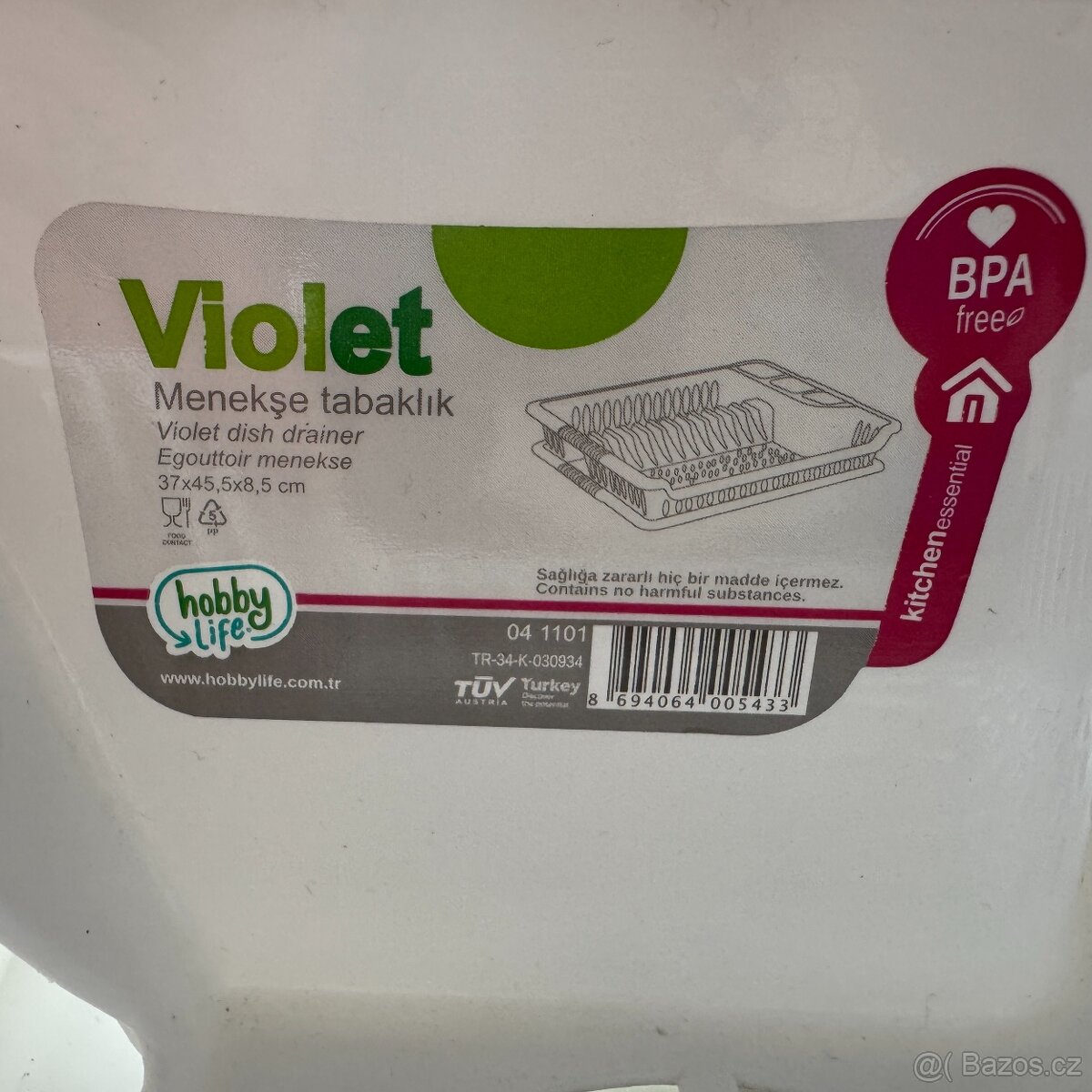 Plastový odkapávač na nádobí Violet - 2