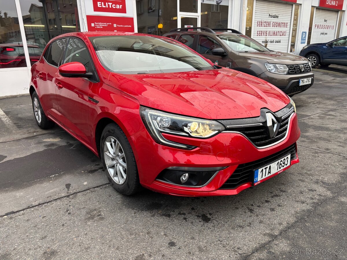Renault Megane 1,6 84kW r.v. 2016, koupeno v ČR, 1. majitel - 2