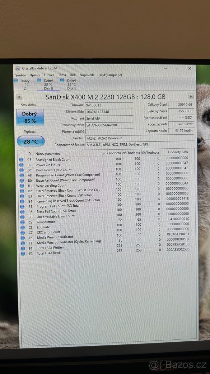 M.2 SATA SSD SanDisk - 540/340MB/s - 2