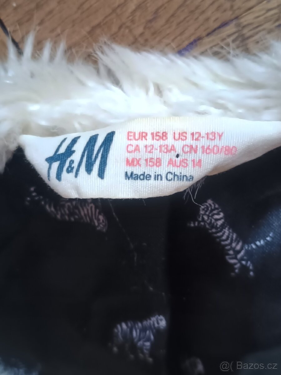 Dívčí kožešinová vesta H&M,vel.158 - 2
