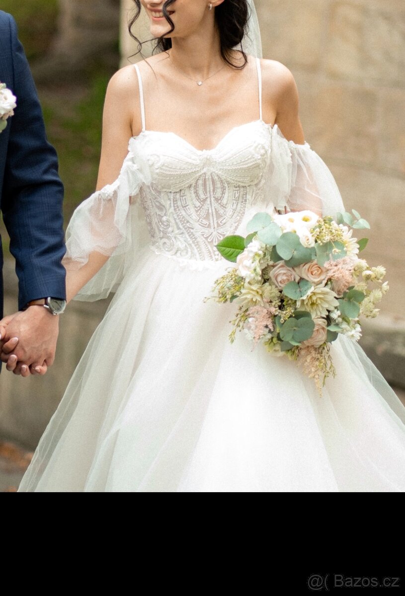 Elegantní svatební šaty - 2