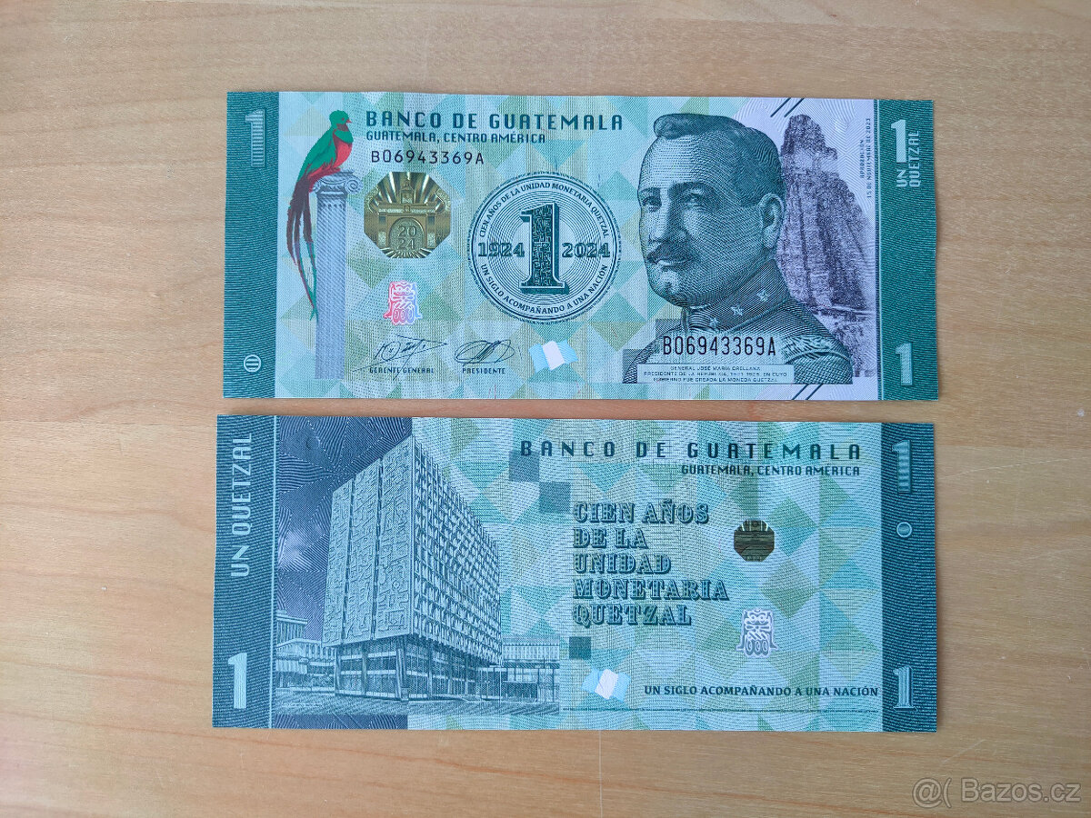GUATEMALA - 1 Quetzal - rok 2024 - 2