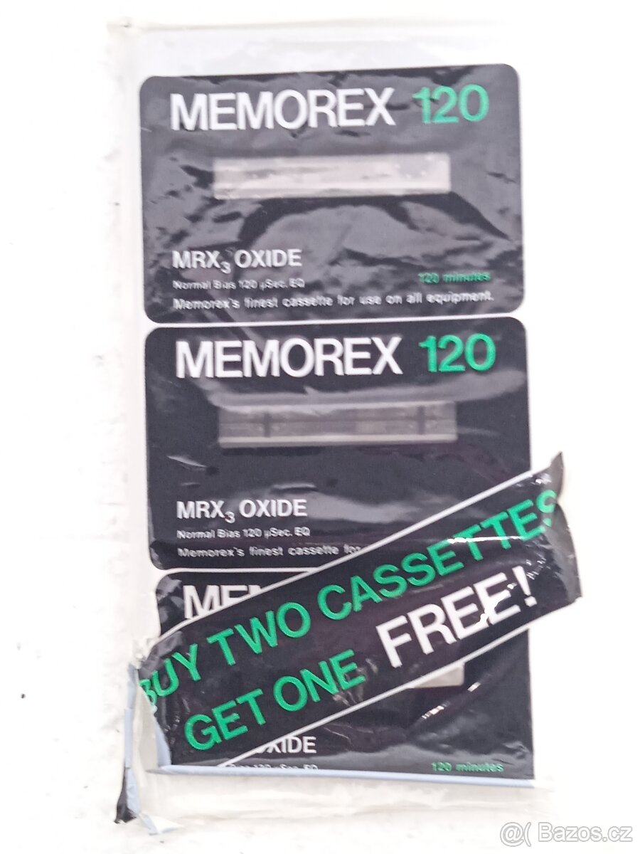 2x MEMOREX 120 MRX3OXIDE Retro Audiokazeta - 2