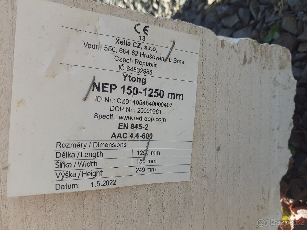 překlad Ytong 150/1250/249 - 2