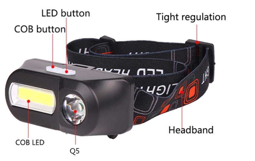 Prodam celovku XPE+COB + bateria - 2