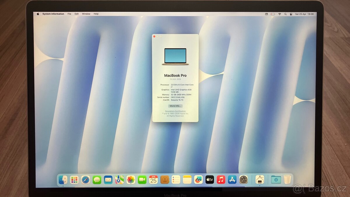 Macbook Pro 15” CTO 32Gb RAM - 2