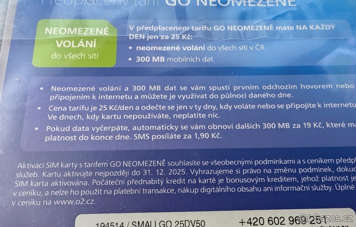 Nová O2 SIM s legendární předvolbou 602 - 2