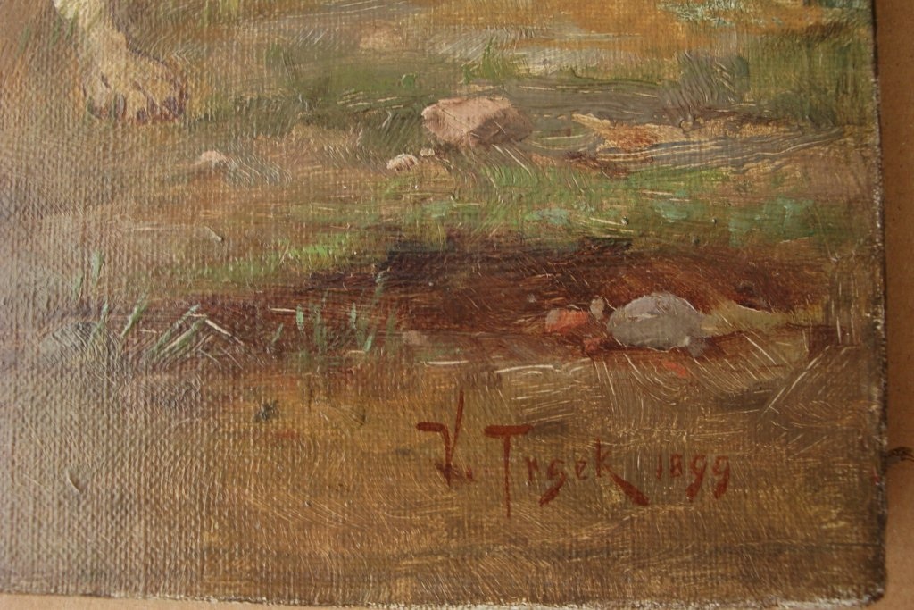 Starožitný obraz Vilém Trsek: Nevětřil - 2