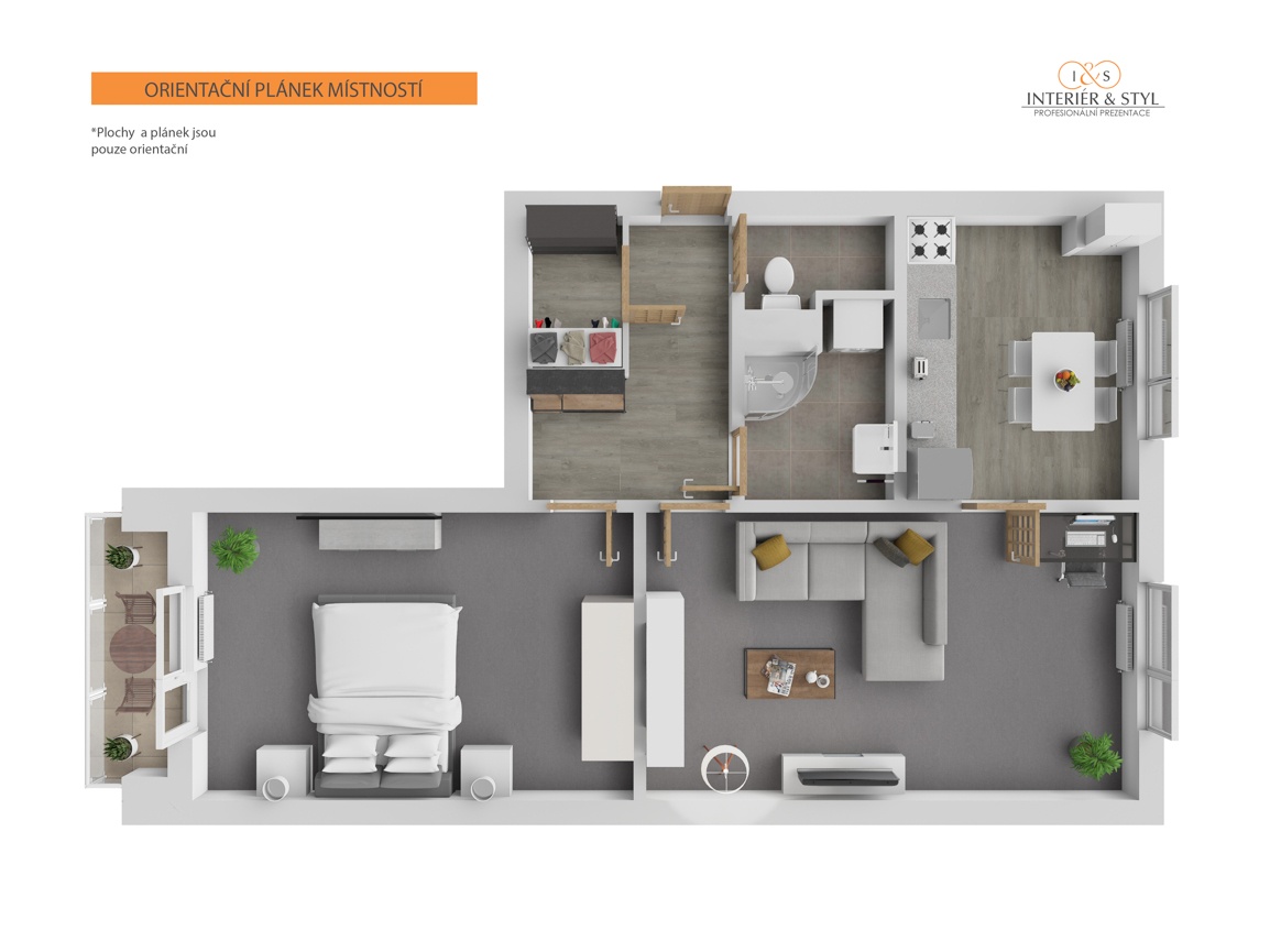 Byt 2+1 (70m2) Hradec Králové - 2