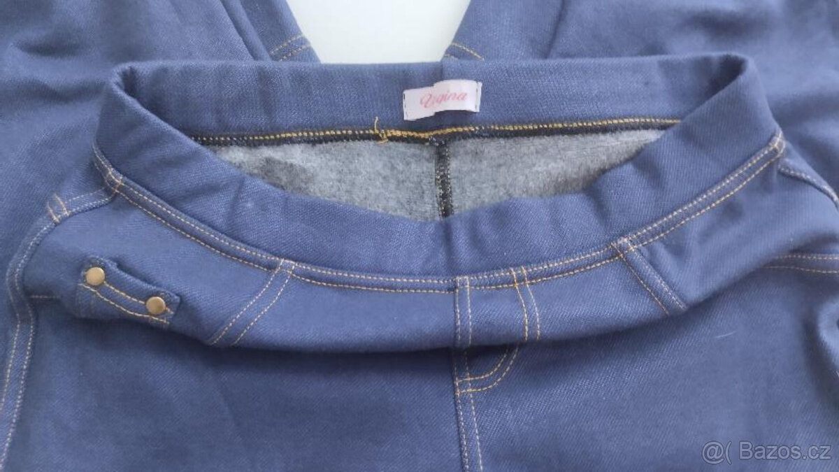 DÁMSKÉ / DÍVČÍ DŽÍNY,LEGÍNY - vel. M-L-XL-XXL - 2