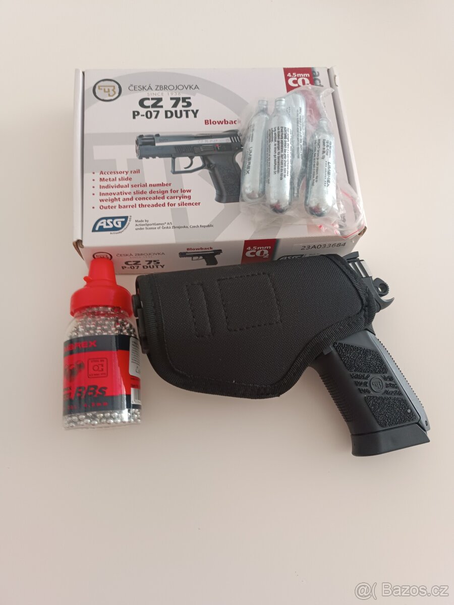 Vzduchová pistole CZ-75 P 07 DUTÝ BLOWBACK - 2