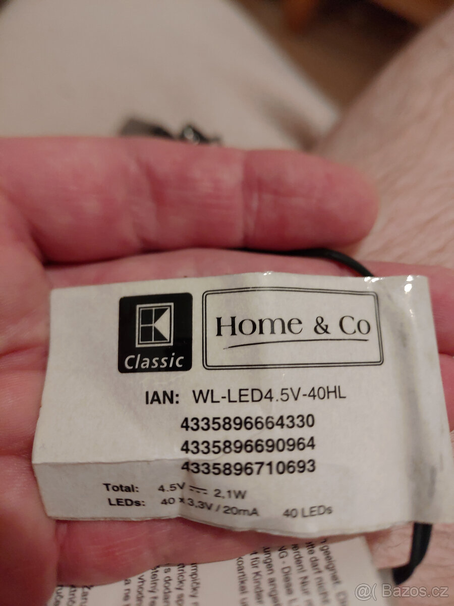 vánoční barevný světelný řetěz - 2