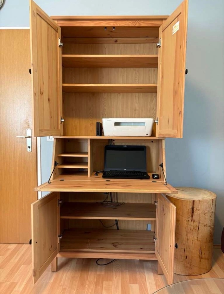 Ikea Hemnes sekretář - knihovna- masiv Leksvik - 2