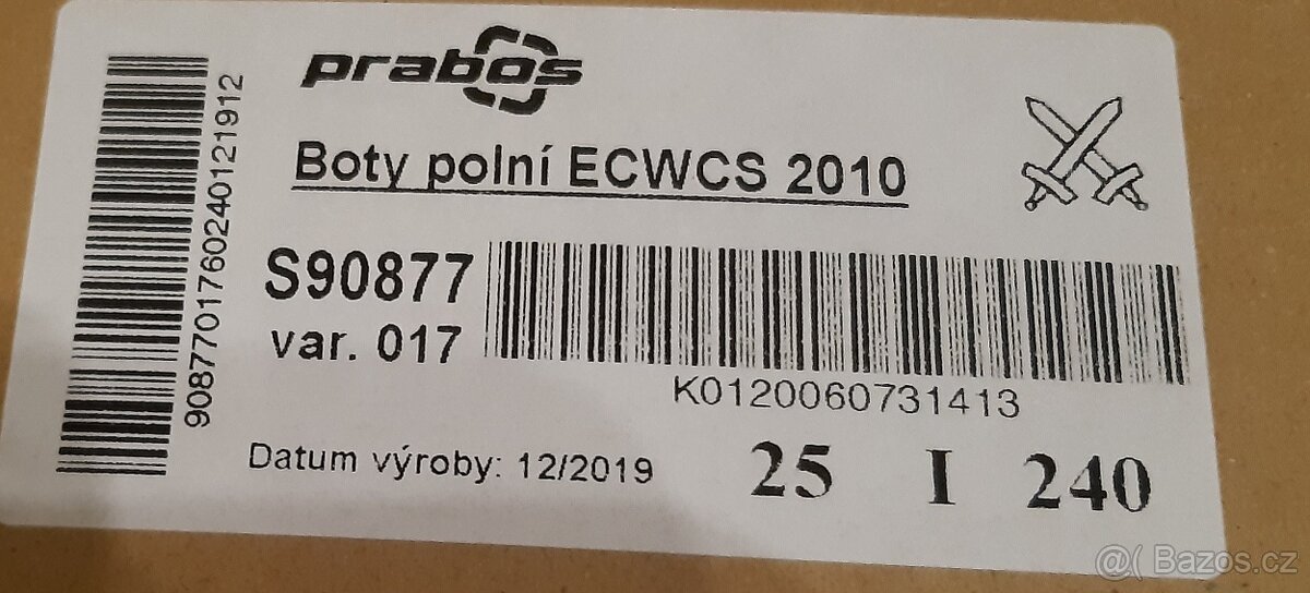 Boty polní ECWCS vel. 25 - 2