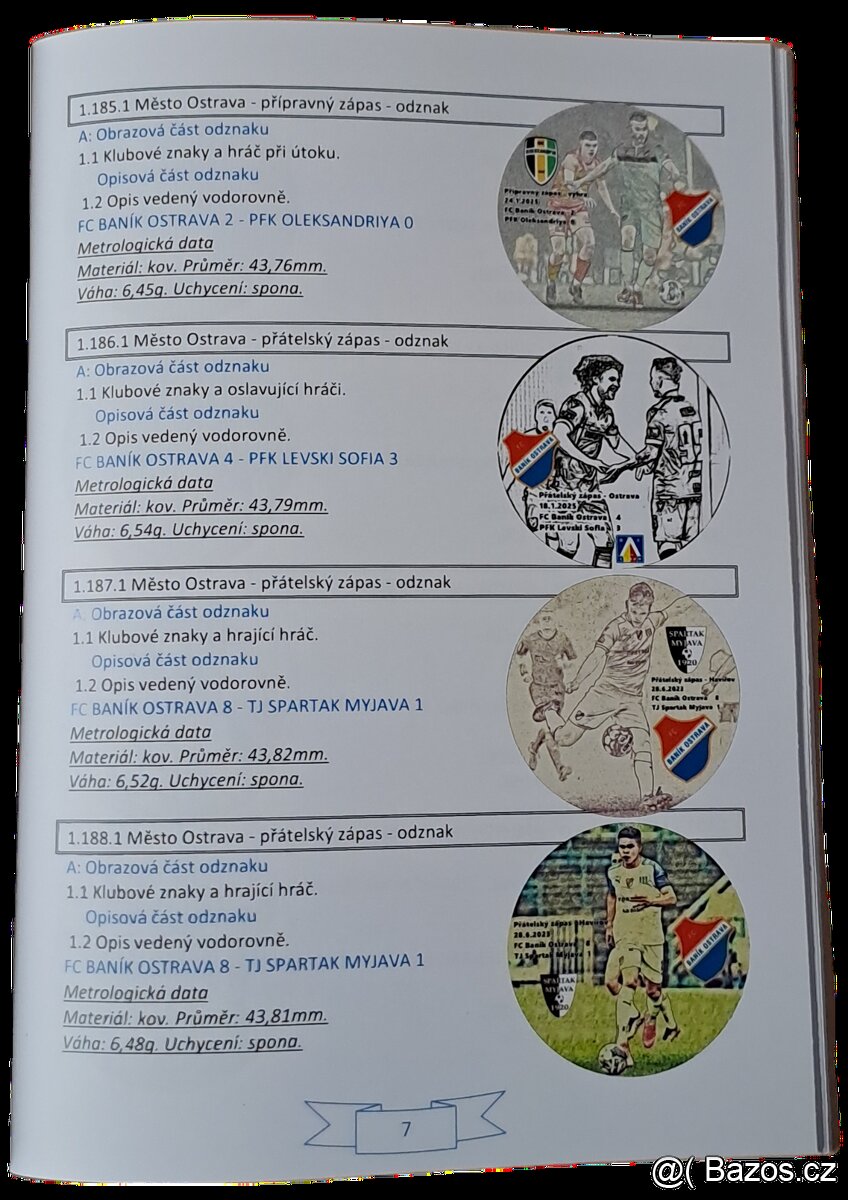 Katalog odznaky Baník Ostrava - 2
