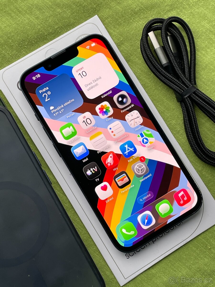 🍏 Apple Iphone 13 Midnight 128GB 🍎 90% baterie 🔋 - 2