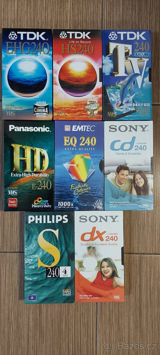 NOVÉ NEPOUŽITĚ VHS VIDEOKAZETY - 2