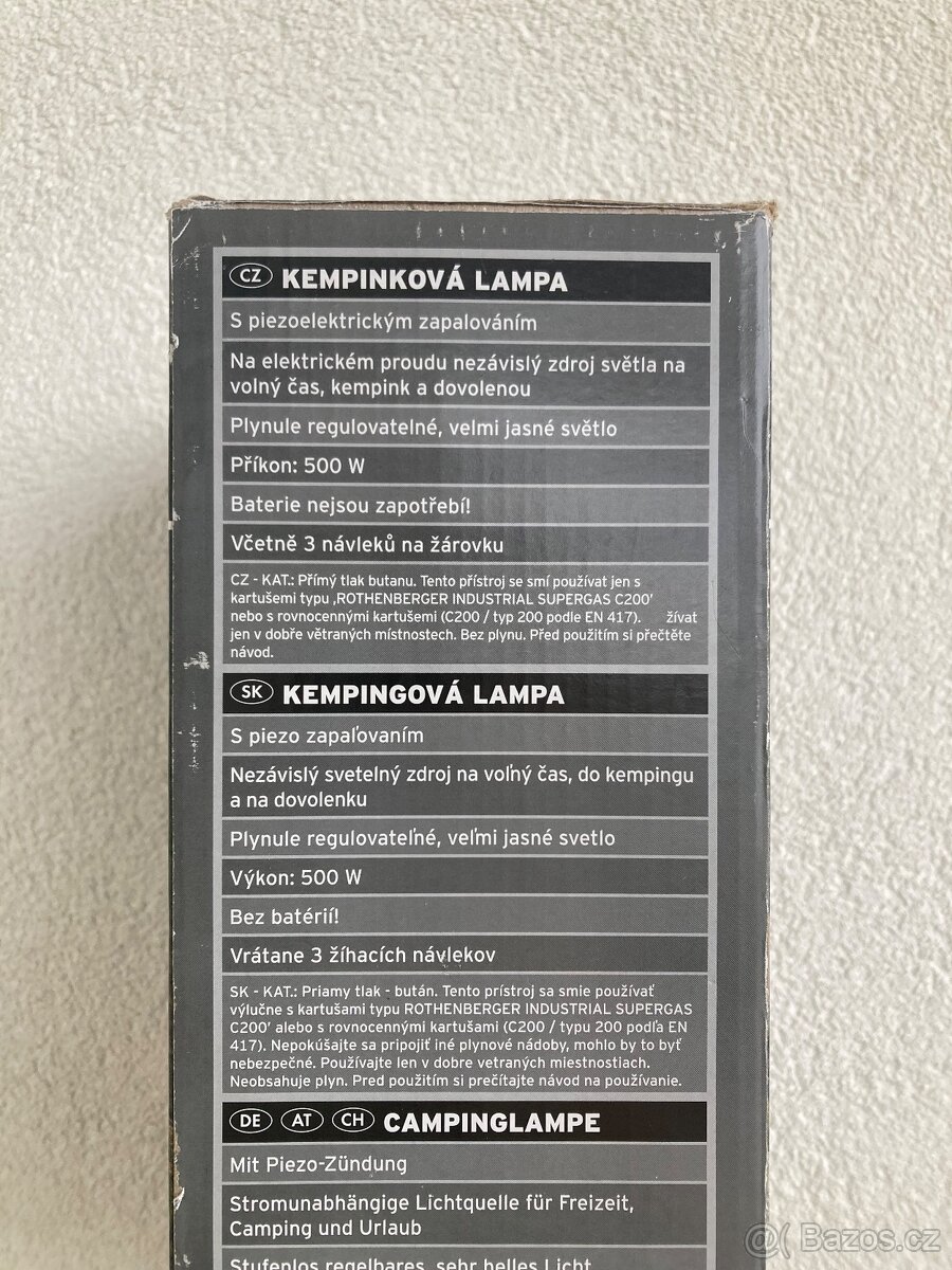 Kempingová lampa - 2