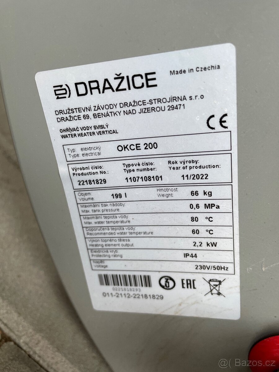 Prodám bojler Dražice OKCE 200 - 2