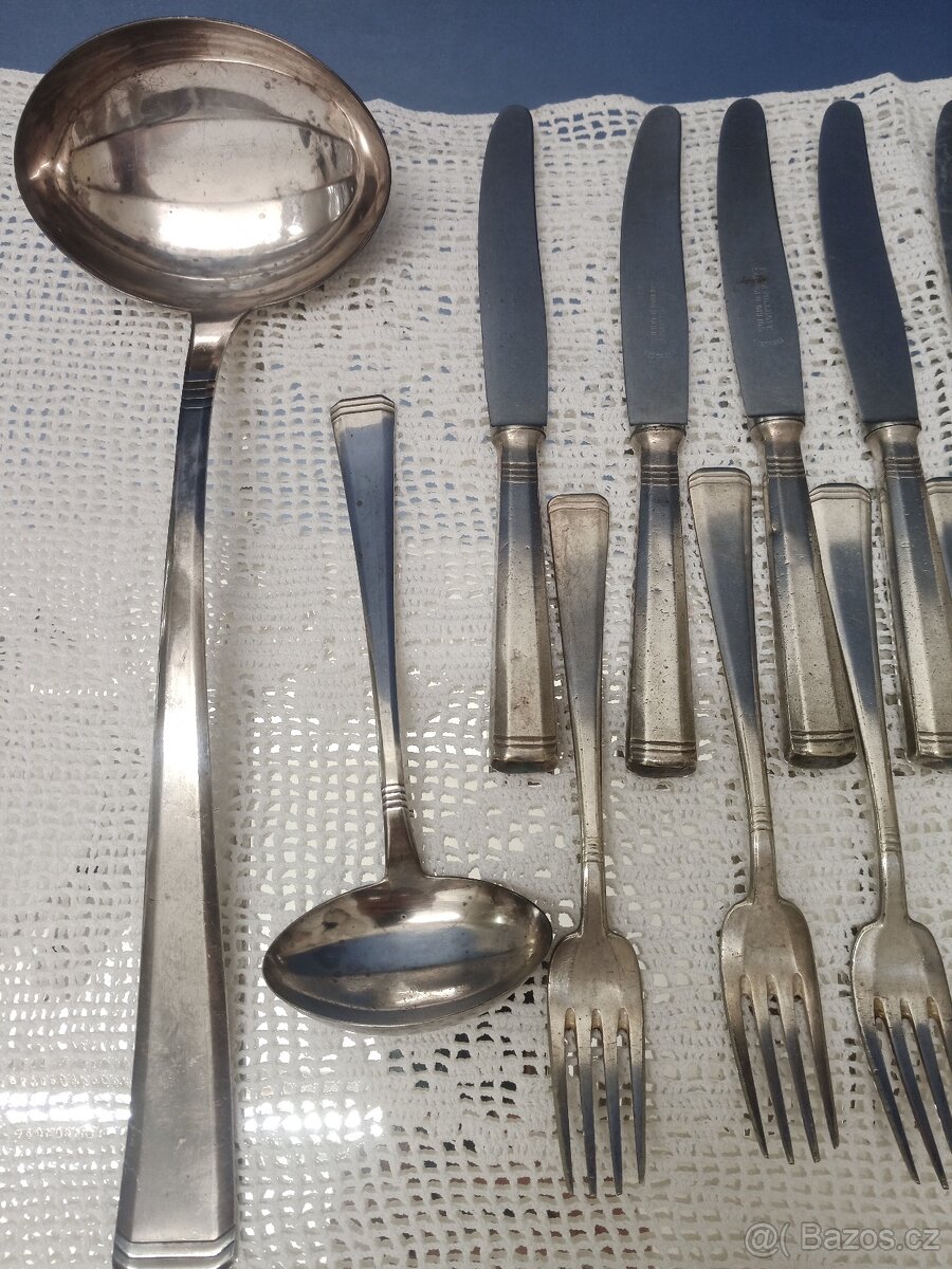 Velký set postříbrných příboru / Ag 900 - 2