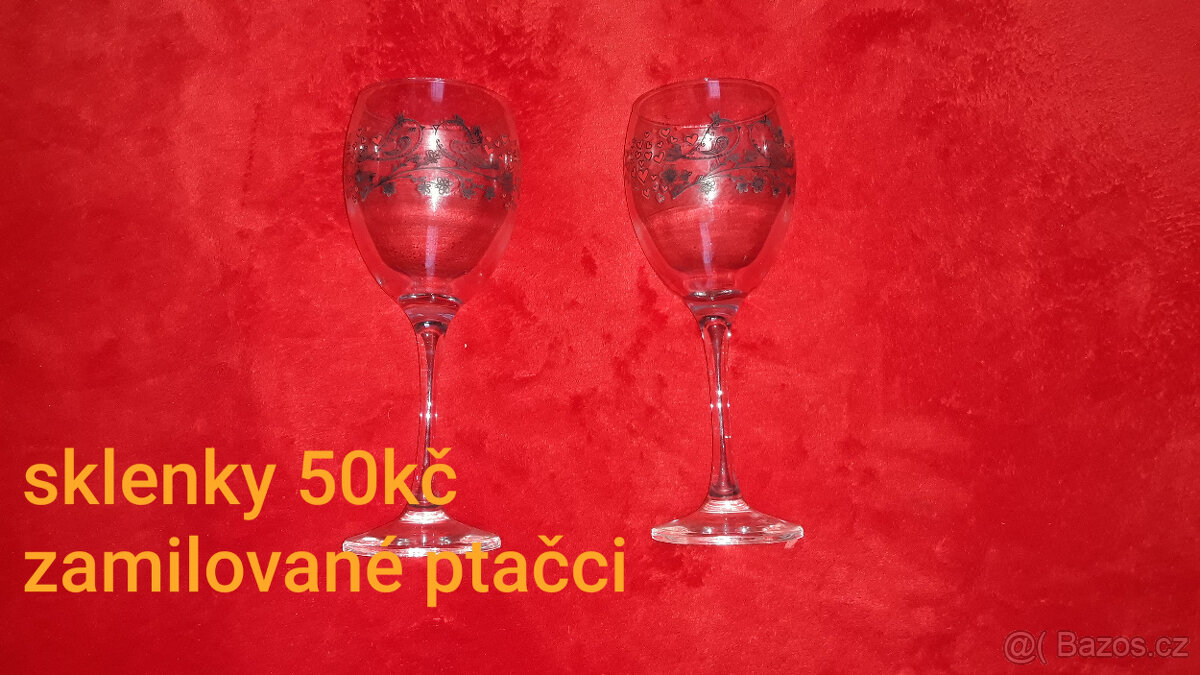 skleničky, vázy, hrnečky, pokladnička, talíř - 2