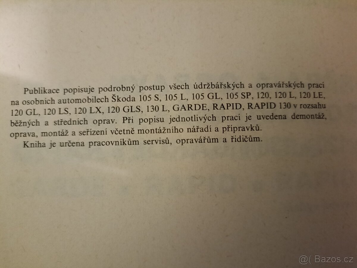 Údržba a opravy automobilů ŠKODA 105 ... - 2