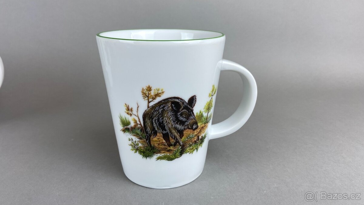 Sada myslivecké hrnky 6ks, NOVÉ Moritz Zdekauer - 2