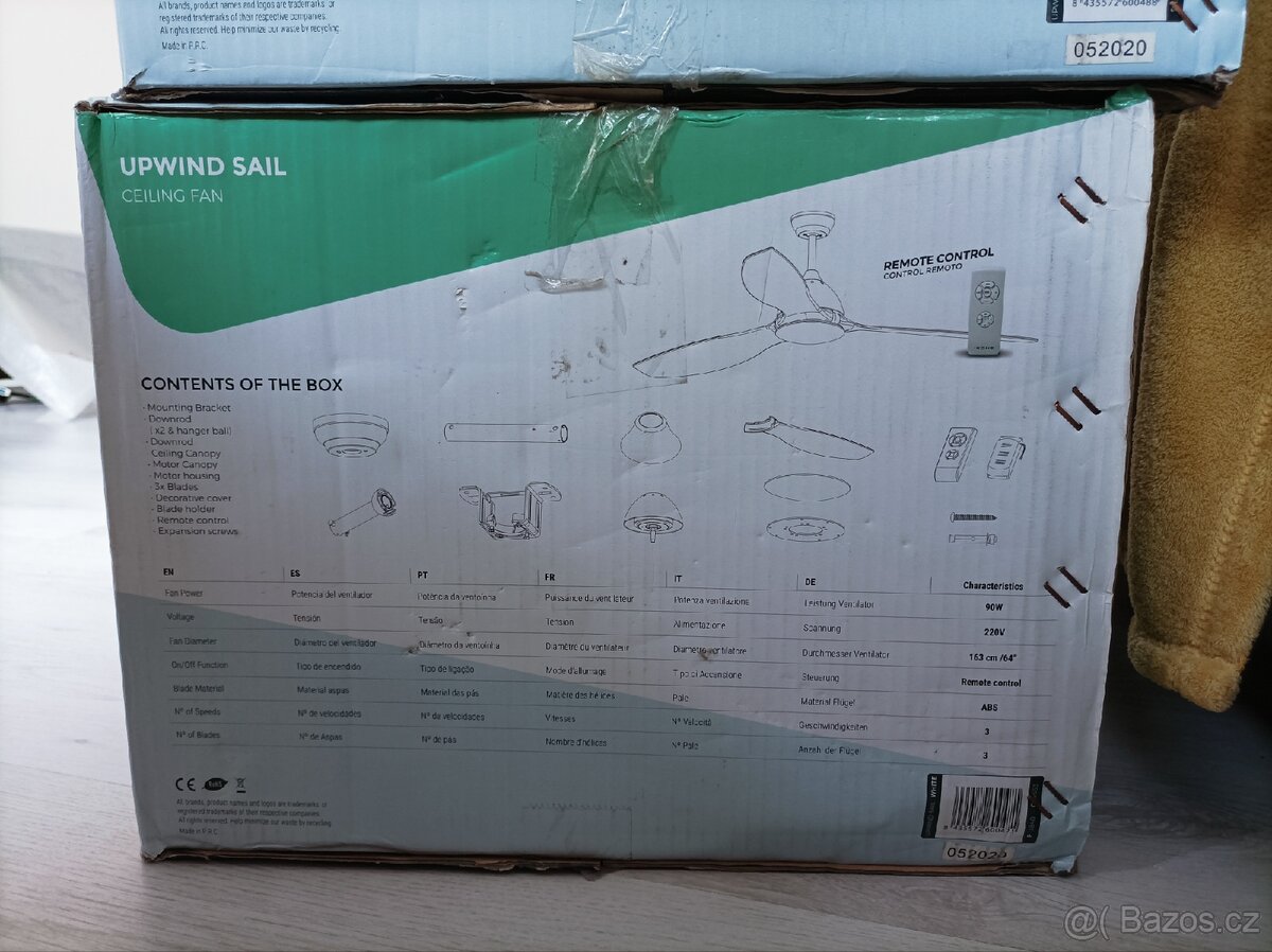 Stropní ventilátor IKOSH s dálkovým ovládáním - 2