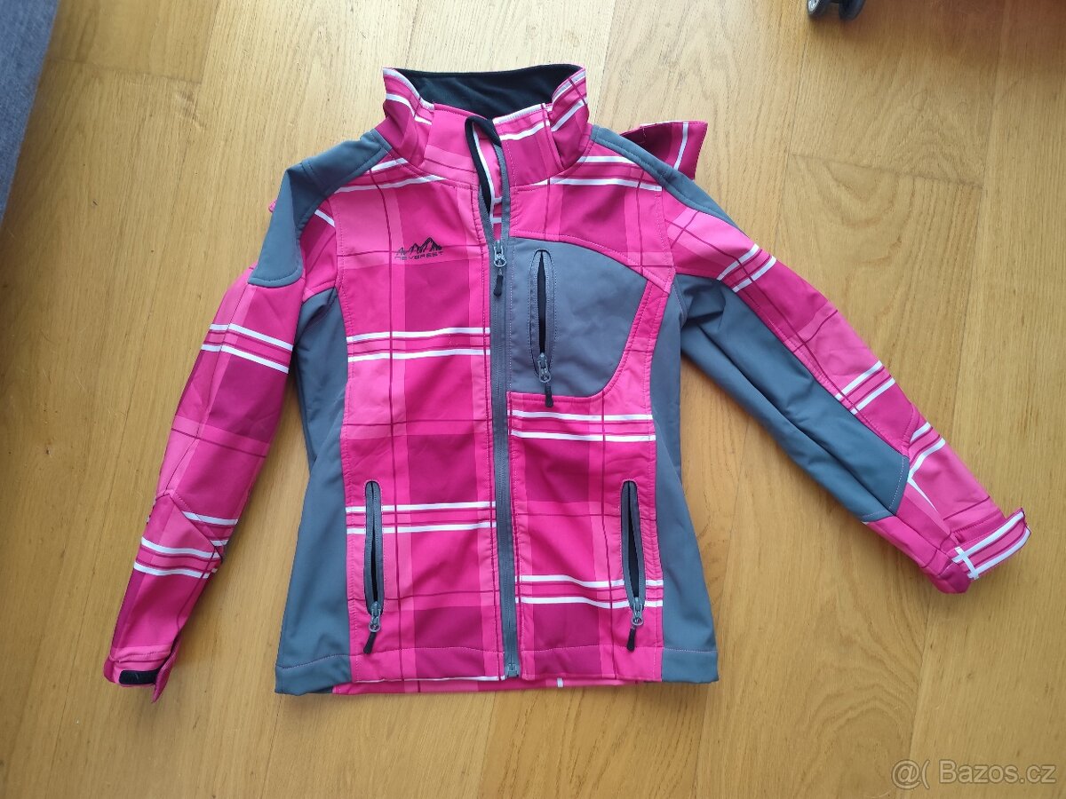 Dívčí jarní, podzimní softshellová bunda - 2