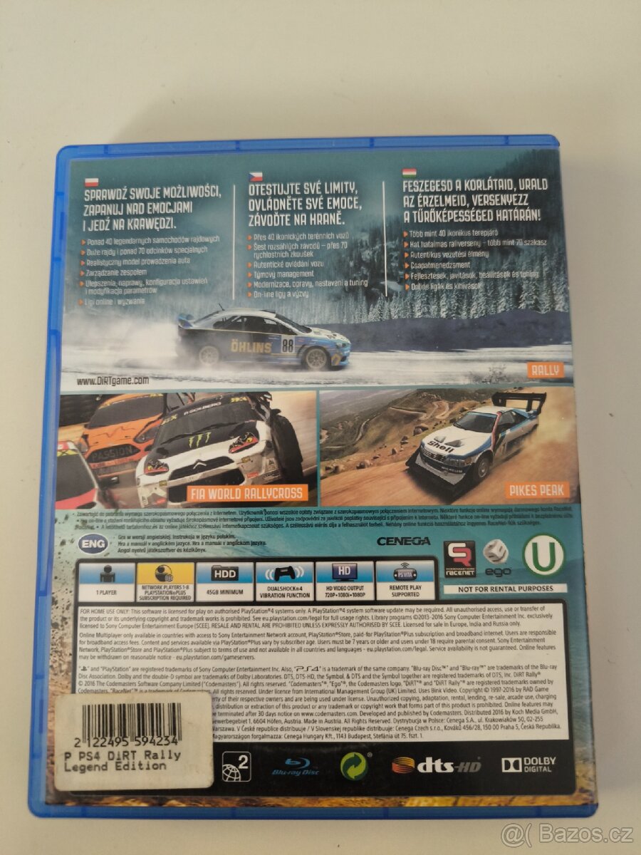 Prodám hru DIRT RALLY NA PS4 - 2