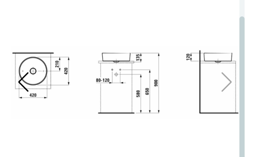 Umyvadlová mísa plus baterie - 2