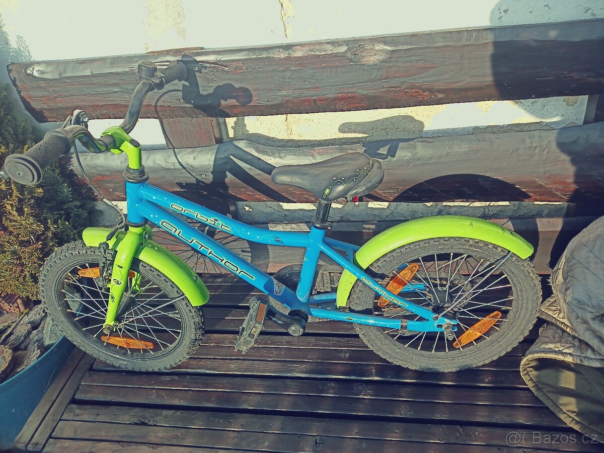 Dětské kolo modro zelené - 2