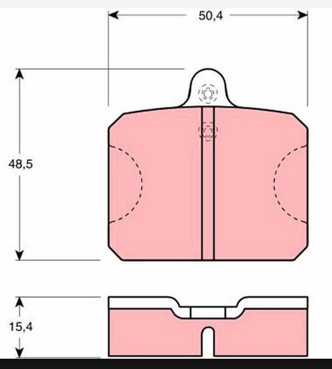 brzdové destičky ŠKODA 120, 105 - 2