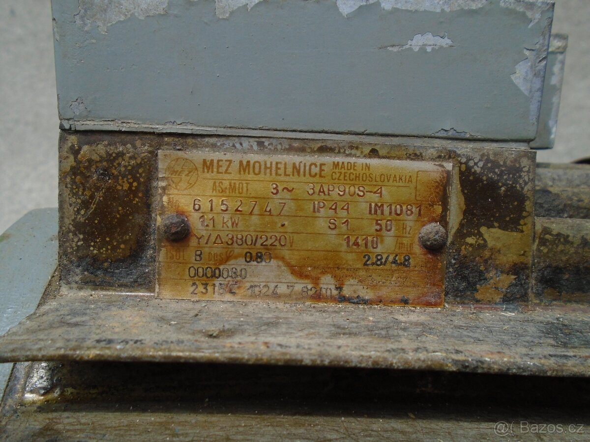 Elektromotor MEZ Mohelnice 1,1 kW - 2